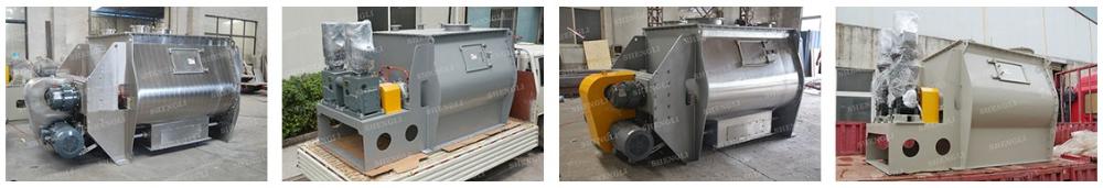 High Speed Double Shaft Concrete Mixer , Automated Industrial Food Mixing Equipment