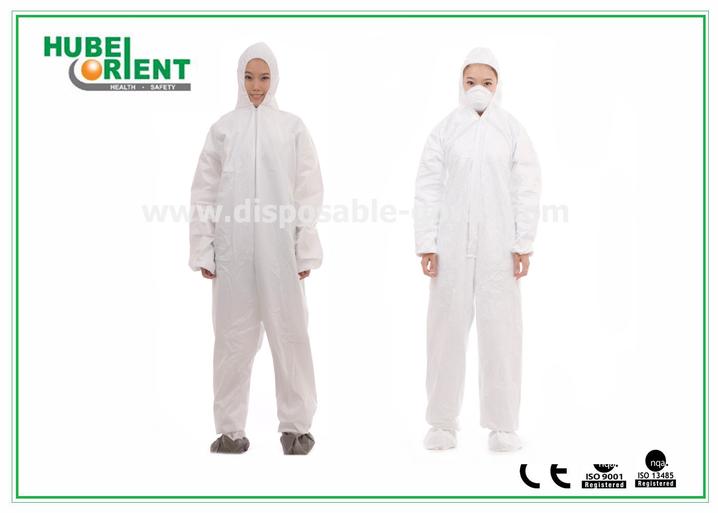 Safety Nonwoven Disposable Coveralls Medical Disposable Overall For Workplace