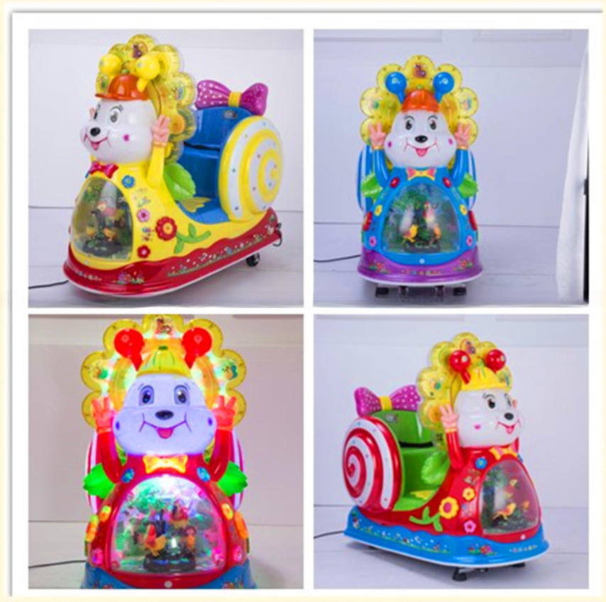 Eletronic Kids Swing Machine Shopping Mall Children Coin Pusher Game Center Dreamland Amusement Games Tiger Kiddie Rides Ex-work