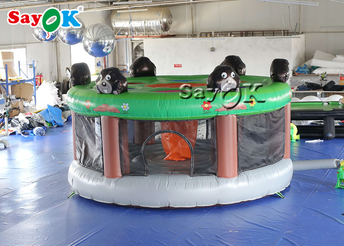 Outdoor Inflatable Games Kids Adult PVC Inflatable Whack A Mole With Air Blower