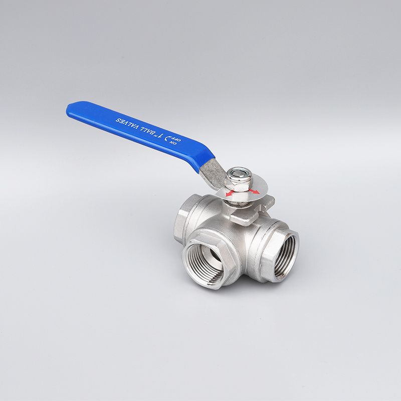 Three-Way NPT/Bsp/BSPT Threaded Stainless Steel Ball Valve