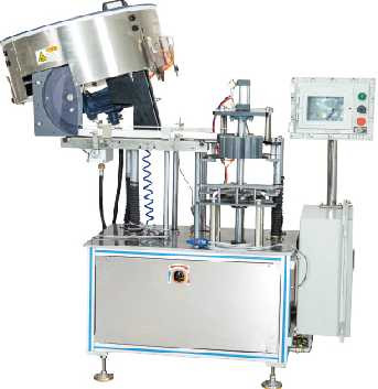 380V Automatic Aerosol Cover Capping Machine Sunscreen Spray Insecticide