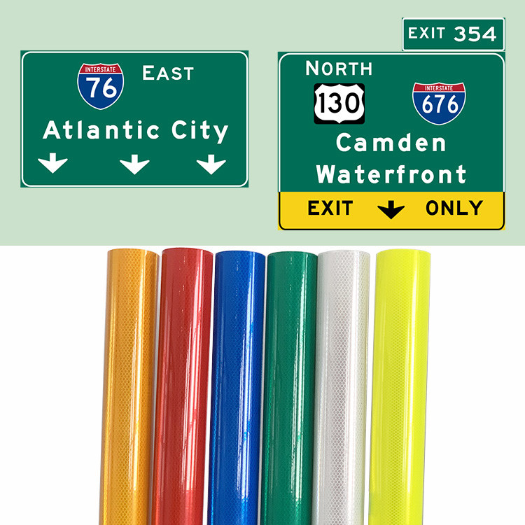 Long Lasting High Visibility Diamond Retro Reflective Film For Traffic Signs