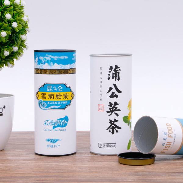 Lightweight Recyclable Wine Gift Tube , Cardboard Packaging Tube With Gold