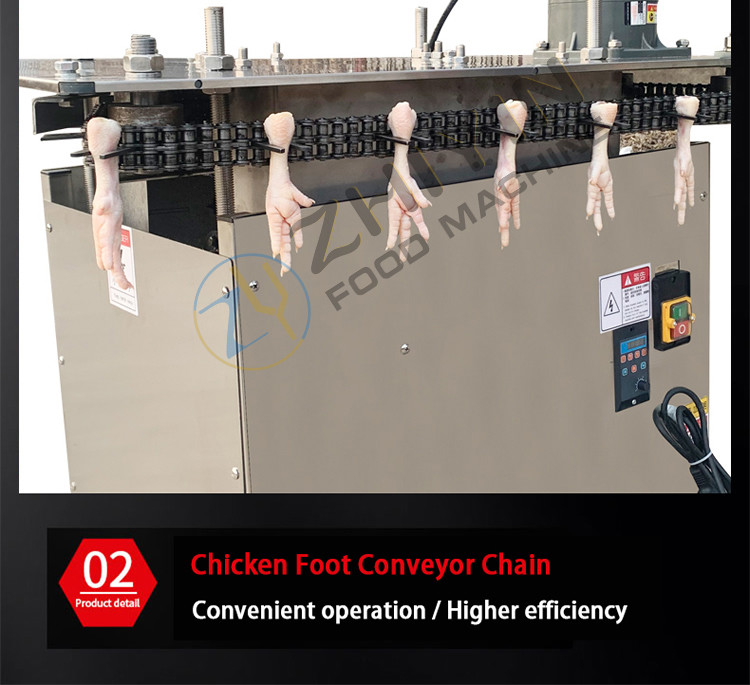 Chicken Paw Claws Bone Removal Machine Poultry Talons Feet Deboning Machine