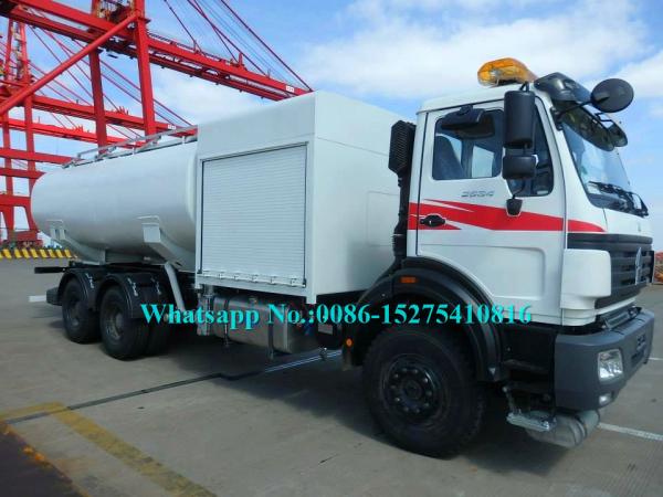 6x4 10 Wheels Special Purpose Truck Stainless Steel Mobile Aircraft Refueler