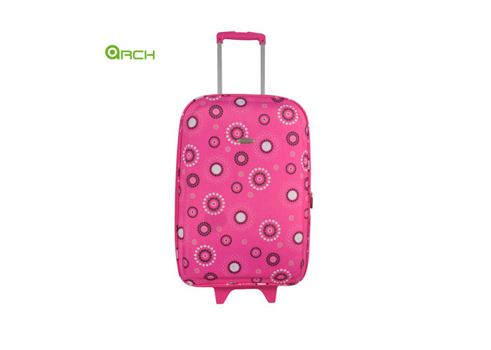 600D Polyester Printing Material Luggage Bag Sets with Skate Wheels