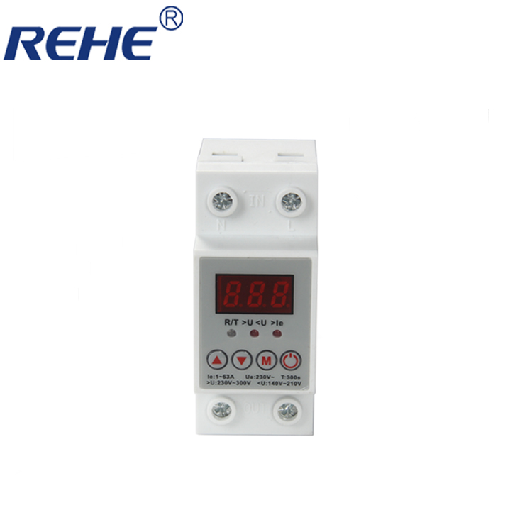 LED digital voltage and current display programable Over and Under Voltage and Over Load device