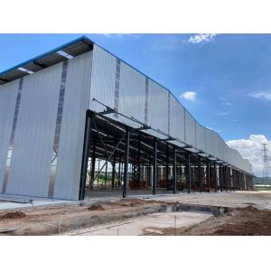40HQ Loading Q235B Multi Floor Warehouse Steel Structure