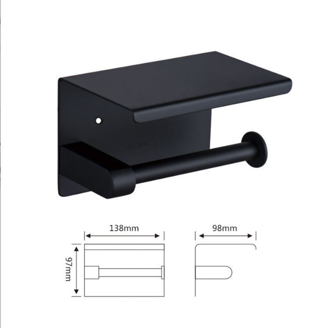 Modern/Classic Bathroom Wall Installation Stainless Steel Shower Shelf with Polish Finish