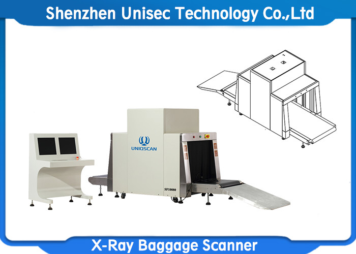 Dual Energy Big Size Parcel X Ray Baggage Scanner Machine With High Resolution X