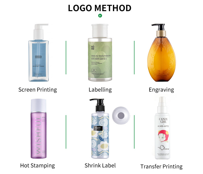 Engraving Logo Transparent Cosmetic Bottle 250ml PET Plastic Bottles With Flip Top Cap