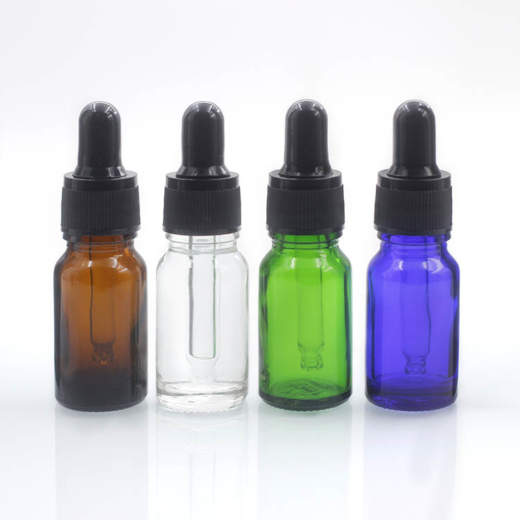 Cosmetic Packaging Blue Essential Oil Bottles Glass Dropper Bottles 50ml