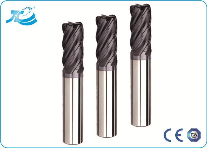 Corner Radius Solid Carbide Tools with Diameter 1.0 - 12.0 , 2 - 6 Flute End Mill