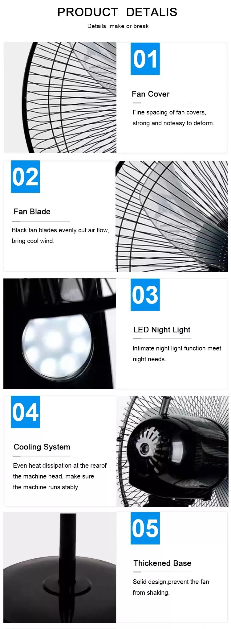 12V DC Solar Panel Fan AC Rechargeable Outdoor Household Support