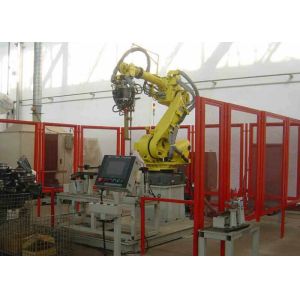 PLC Control Robotic Palletizing System Loader For Beverage Industry