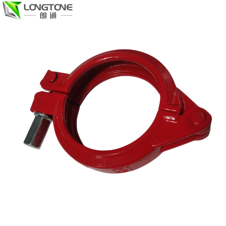Steel Casting Putzmeister Concrete Pump Parts , Quick Snap Concrete Pump Hose Clamps