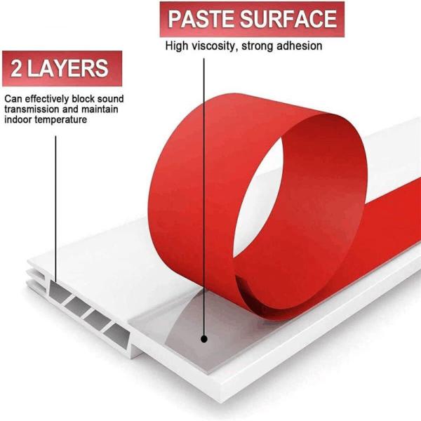 Dust And Noise Insulation Door Sweep Weather Stripping For Exterior Interior