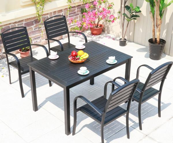 WPC Furniture Set Anti-Corrosion Patio Outdoor Outdoor Leisure Balcony Garden