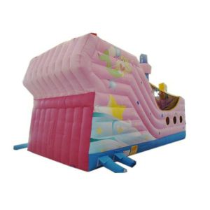 Mermaid Cartoon Giant Inflatable Assault Course , Amusement Park Obstacle Course