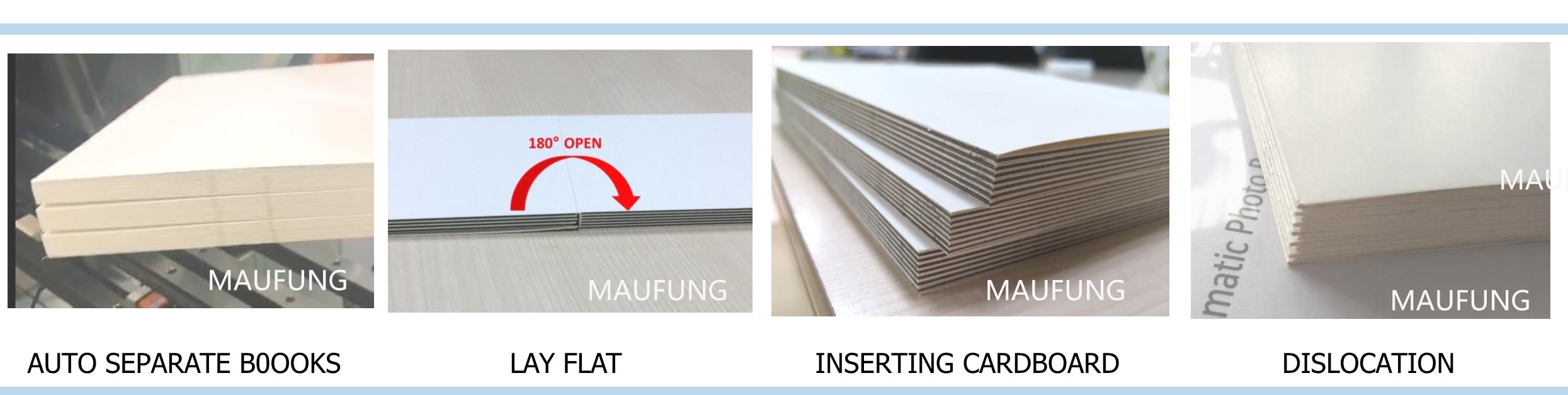 Maufung Children Cartoon Card Board To Board Book Making Machine Board To Board Book Pasting Machine MF-PF400