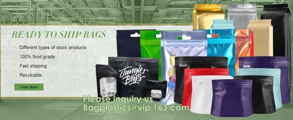 Biodegradable CompostMiddle Seal, K Bottom Seal, Flat Pouch, Luxury Coffee Beans Pouch Packaging Bags With One Way Valve