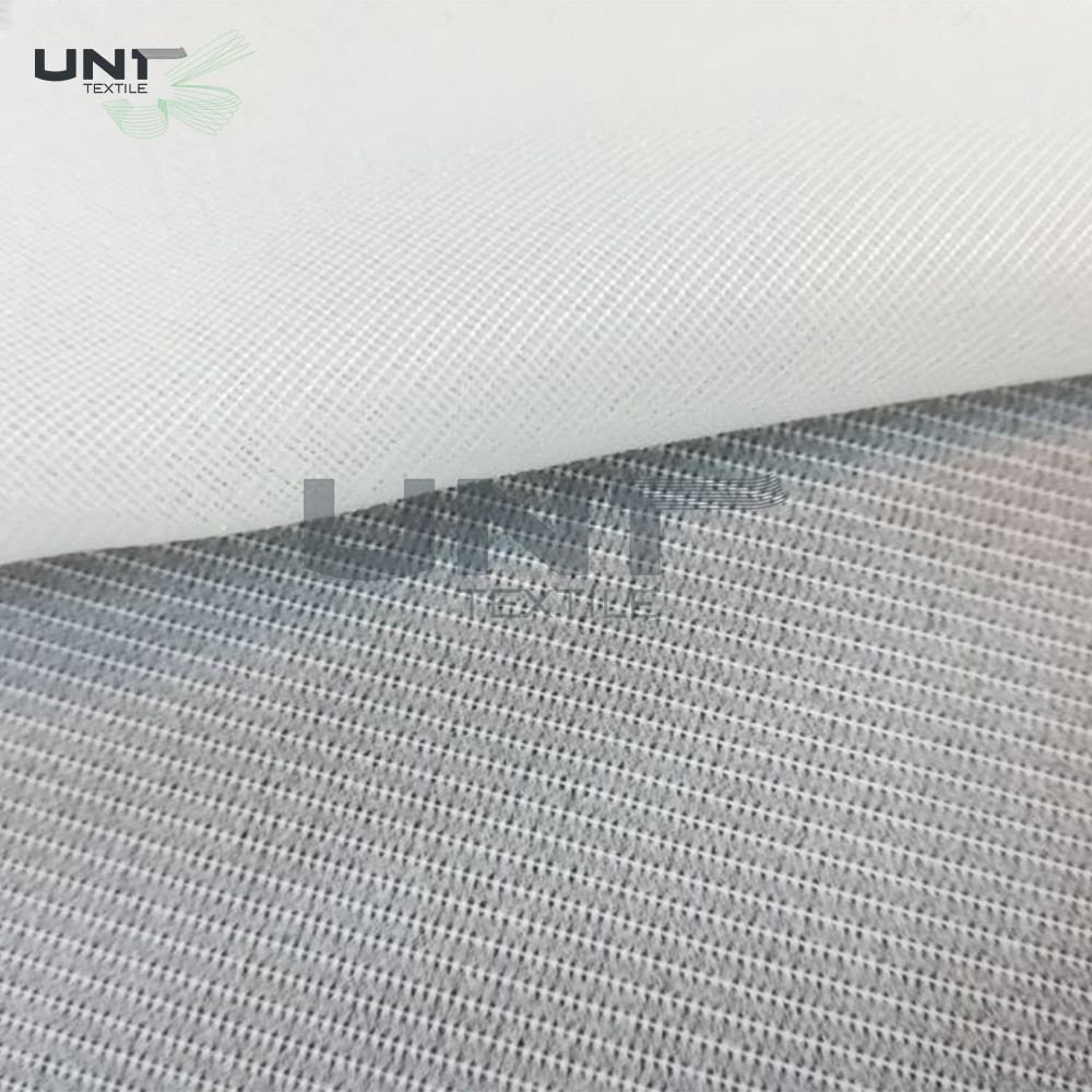 50% Polyester 50% Viscose Woven Fusible Interlining Brushed 90cm 150cm For Suits / Overcoat
