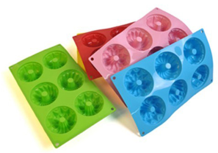 Silicone manufacturer Silicone baking tools 6 cups doughnuts shaped silicone mold SB-016