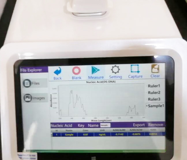 Durable UV Visible Micro Volume Spectrophotometers Automatic Conversion CE ISO
