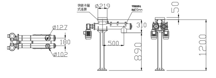 DTS Big Small Head Horizontal Feeder W 50mm Machine Size for Optimal Performance