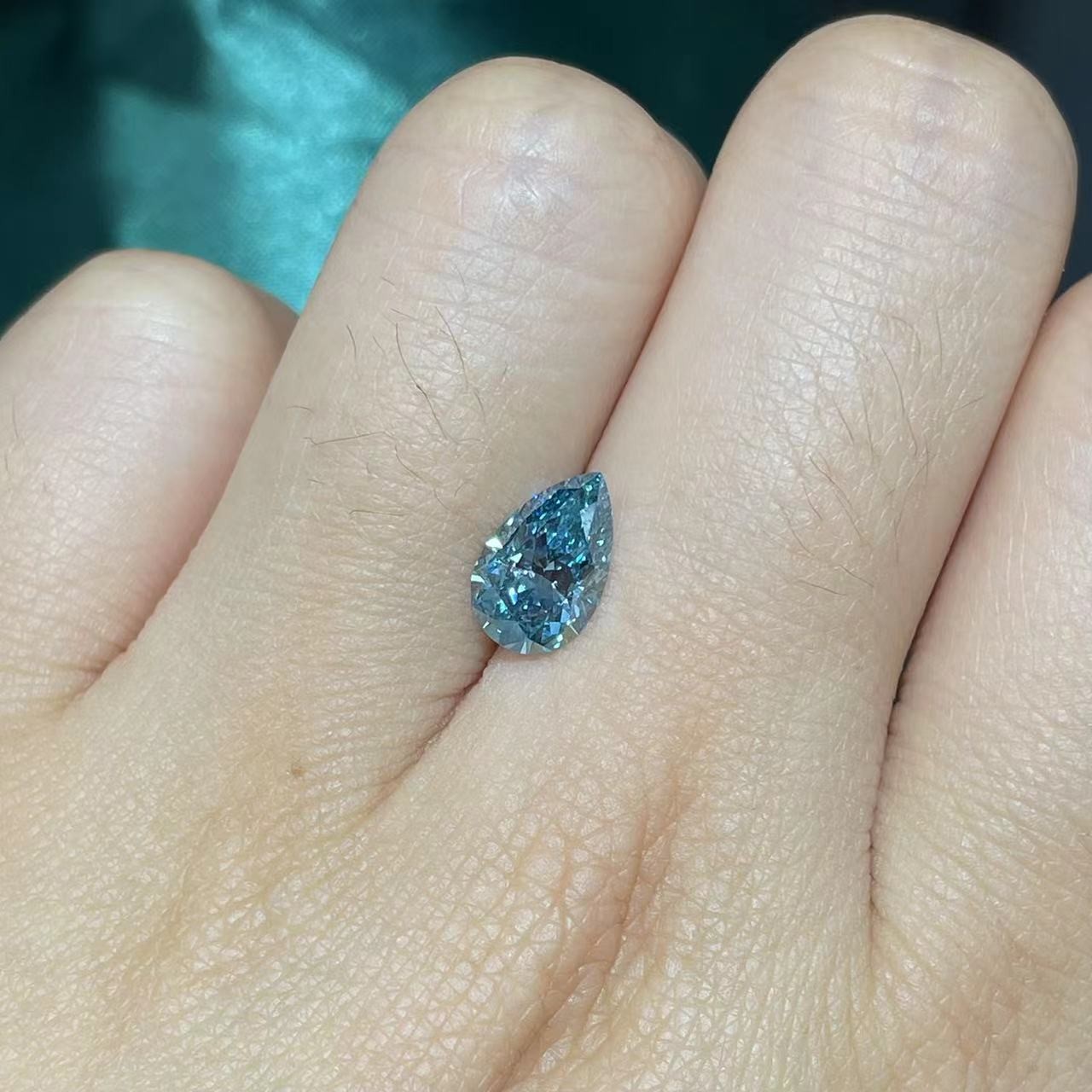 10 Mohs Pear Cut Lab Created Diamond Big Size VVS2 Clarity Grade