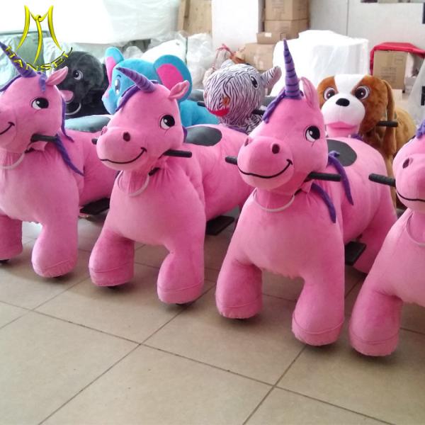 Hansel shopping mall plush animal toy riding for adult coin operated electric