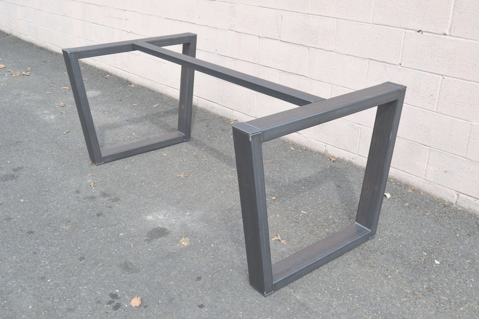 Customized Furniture Leg Metal Bar Table Base Frame with Adjustable and Black Finish