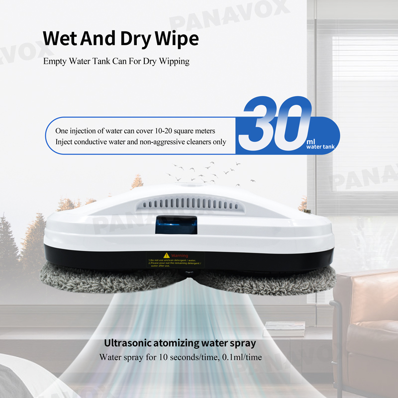 High Building Electric Automatic Glass Cleaner Robot with 500mAh Battery Capacity