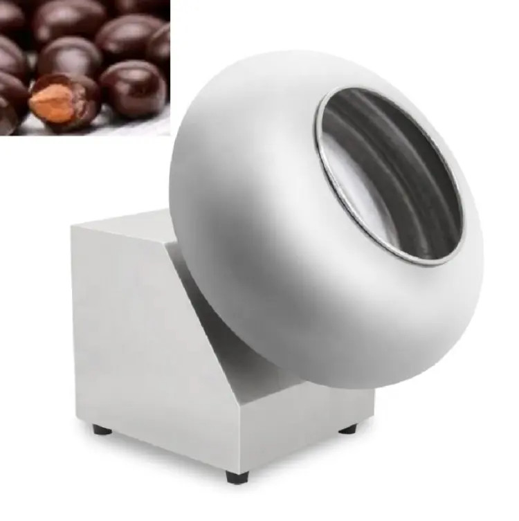 Candy Chocolate Ball Coating Pan Automatic Food Processing Machine 46r/Min