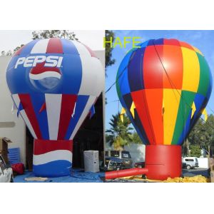 China Custom Flying 3m 10ft  Hot-air Balloon shape Inflatable Advertising Balloon on sale