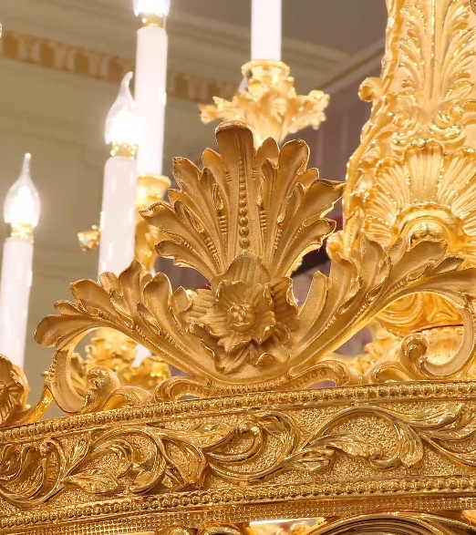 OEM ODM Metal Candle Chandelier Customized Gold Candelabra Chandelier
