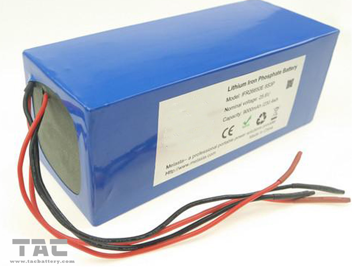 LiFePO4 Battery Pack 25.6V 10AH 26650 8S3P for Electric Scooter