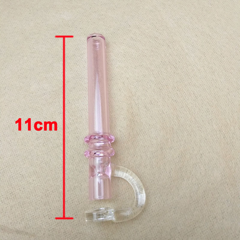 Durable Colorful Pyrex Glass Hand Pipe For Oil 2mm Thickness Lightweight