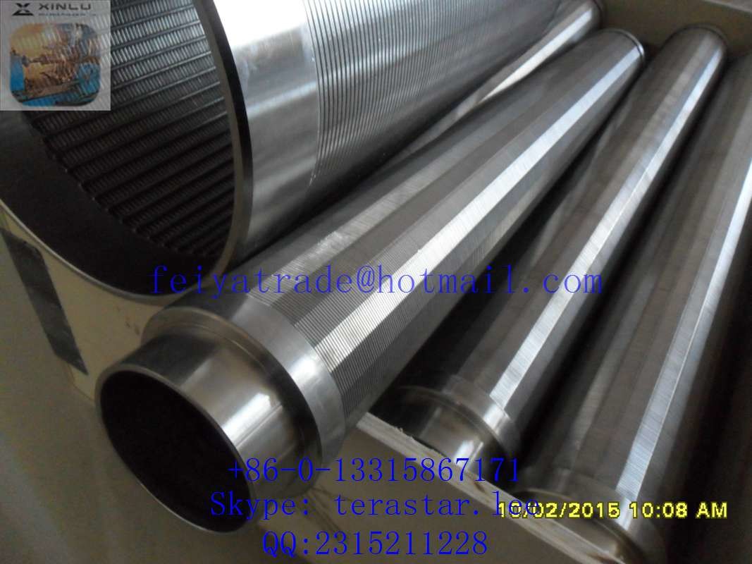 V WIRE FILTER SCREEN / WEDGE WIRE WATER WELL SCREENS / JOHNSON SCREENS FOR WATER FILTER FROM XINLU METAL WIRE MESH