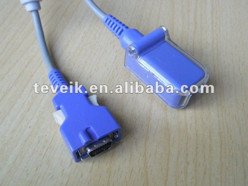 medical tpu reusable nell-core ds 100a spo2 extension cable 14pin to db9 female
