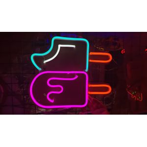 Popsicle AC240V Dimmable Neon Sign Ice Cream Stick No Fragile