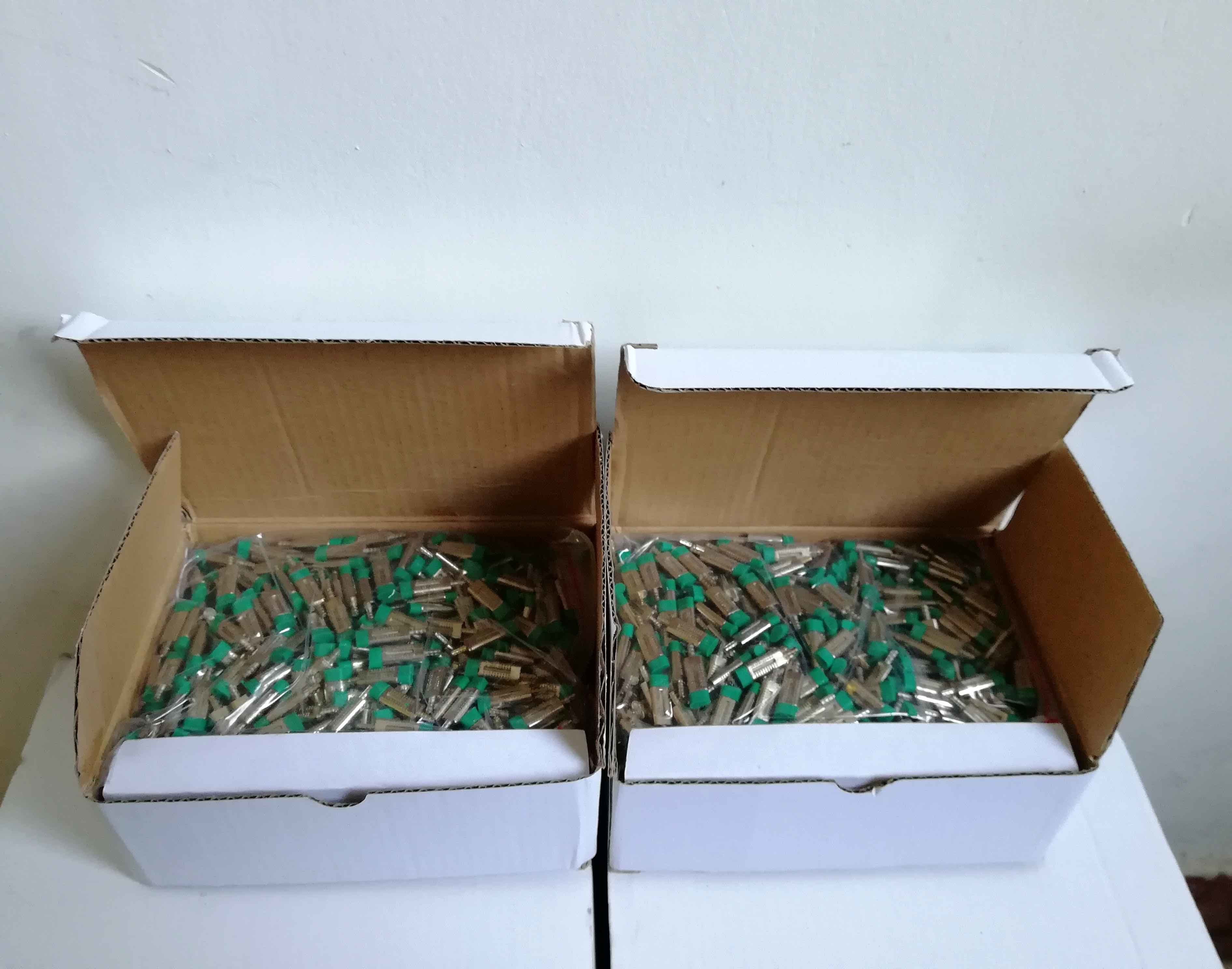 Precise Fitting Dental Lab Twin Pins With Abrasion Resistant Metal Sleeves