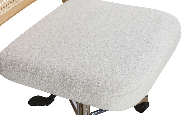 0.121CBM Executive Office Wicker Rattan Desk Chair Fabric 3d Adjustable Height