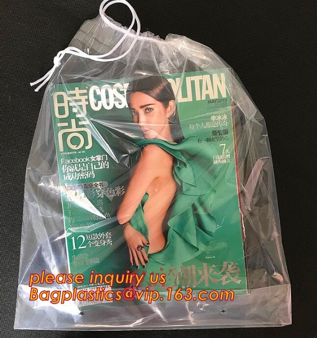 Biodegradable Environment friendly LDPE Plastic bags with DRAWSTRING closure bags, backpack, drawtape bag, essentials