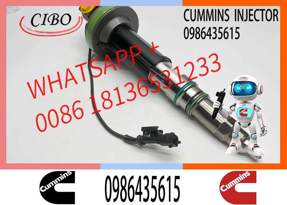 Engineering Machinery QSK19 Truck Engine System Accessories 0986435615 Diesel Fuel Injector