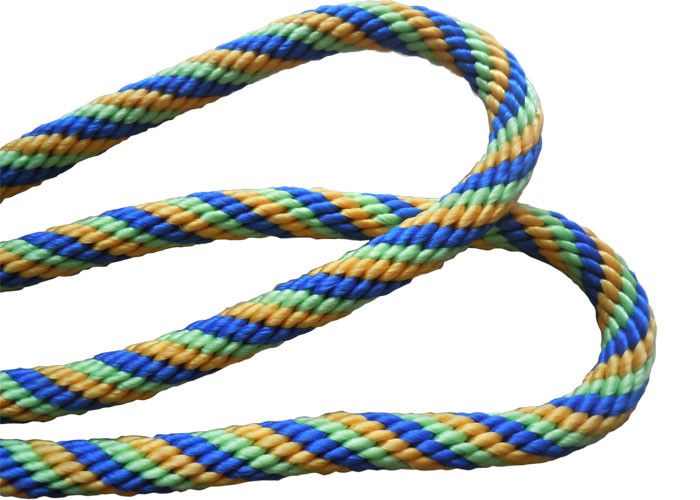 Multicolor Braided nylon / Polypropylene Non Elastic Tape Rope spandex fabric pulley