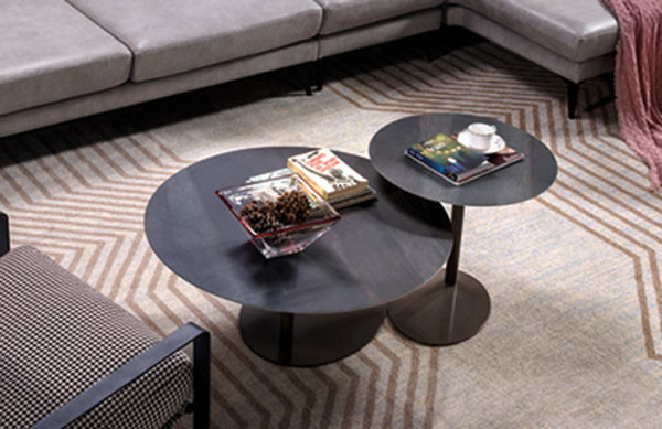 850x850mm High Gloss Granite Top Luxury Center Tables For Hall Big Small Office