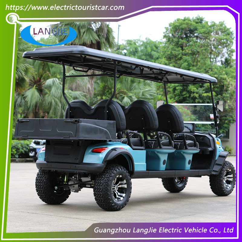 Electric Utility Carts 6 Seaters Powerful 4 Wheel Electric Car Golf Buggy Cart