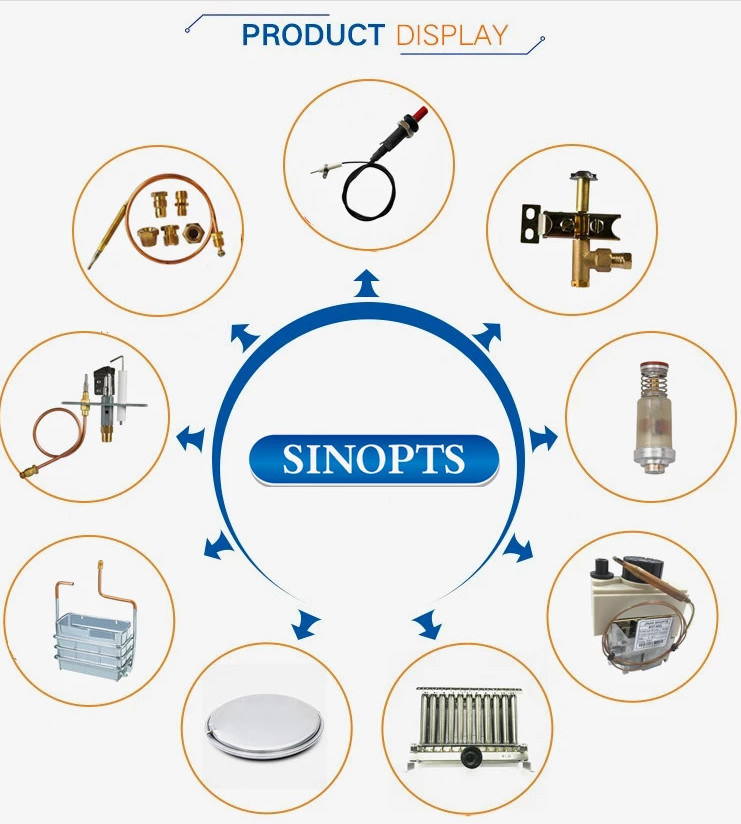Gas Fryer Thermostat Control Valve 110-190 Degree LPG Thermostatic Valves Gas Safety Control Valve